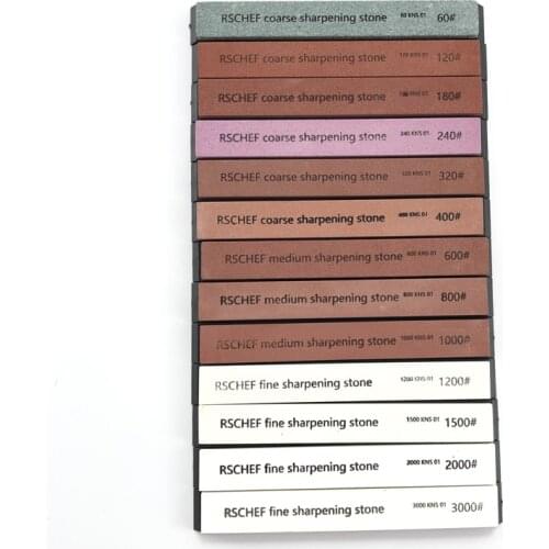 1Pcs RSCHEF 60~3000# Knife Sharpener Sharpening Stone Grinding Stones blade Angle Sharpeners Whetstone kitchen tools Oli Stone