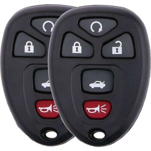 2 Pieces 5 Button Remote Control Car Key OUC60270 315 Frequency Lightweight Flexible Automobile Keys
