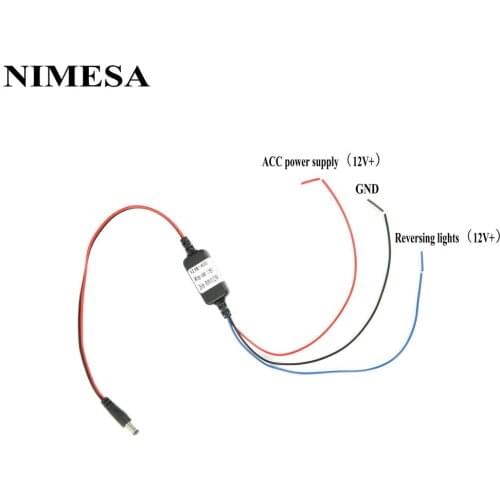 NIMESA AV Rear View Camera Delay Box Car Rear View Parking Camera Delay Relay Suitable for RCD330 RCD360 RCD410 PRO
