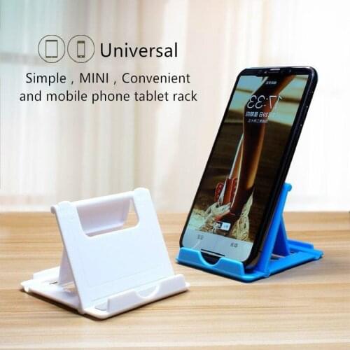 MOWU Desktop Stand for Your Phone Smartphone Tablet Support Phone Holder Table Cell Phone Support Plastic Universal Folding