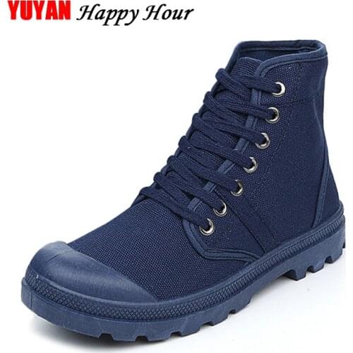 New Fashion Ankle Boots Women Canvas Shoes Hard Outsole Non-slip Womens Boots Ladies Brand Cool Design Plus Size 42 ZH2896