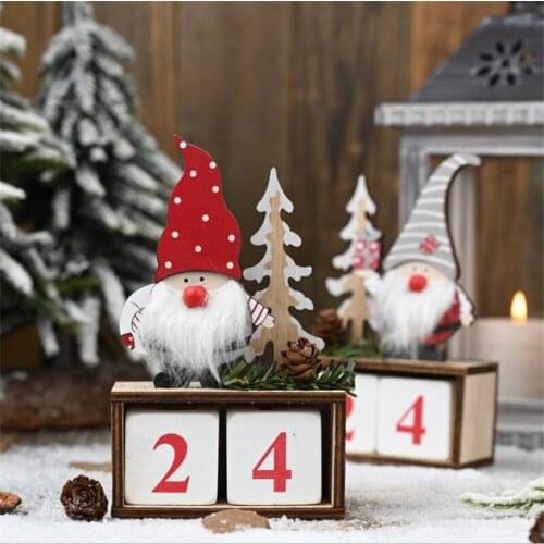 Christmas Calendar Christmas Gift for Kids Merry Christmas Decorations for Home Santa Claus Pinecone Decor 2021 Navidad Kerst