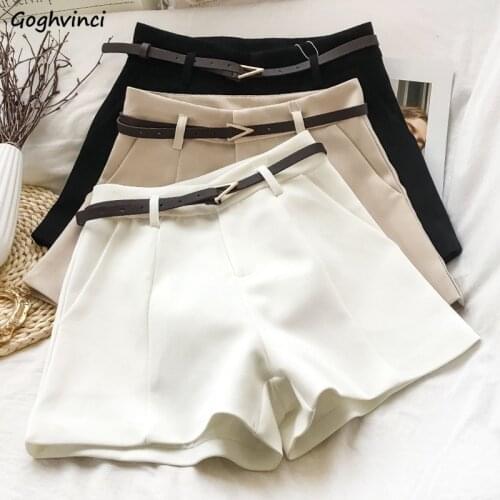 Shorts Women Summer Solid Breathable Loose High Waist Womens Fashion College Streetwear Wide Leg Trousers Fashion Korean Style