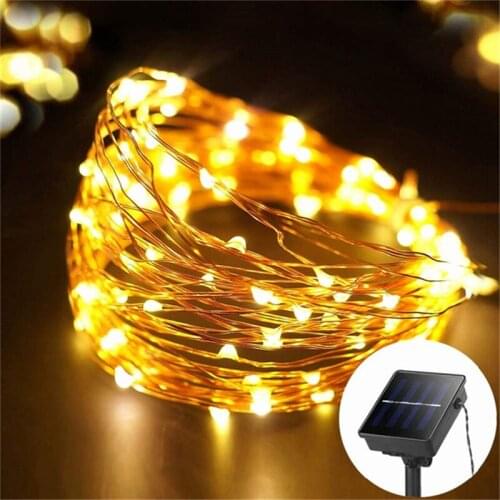 22M 200leds Led Solar Light Fairy Strip lamp 10m 20m Outdoor Waterproof Holiday Wedding,Christmas, New Year Decor String