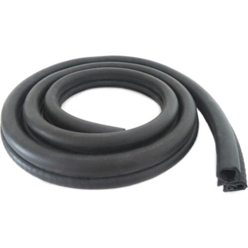 4M B05 Universal Door Edge Trim Protector Guard Hardwearing Car Auto Truck Ship Dustproof Rubber Seal Strip with Steel Shee