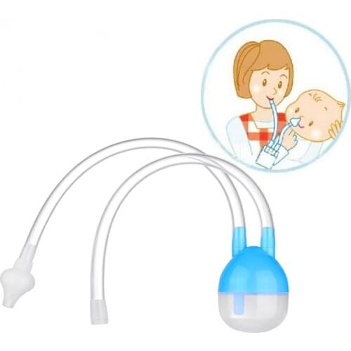 NewBorn Baby Vacuum Suction Nasal Aspirator Safety Nose Cleaner Infantil Soft Tip Aspirator Nasal Baby Care Drop Shipping
