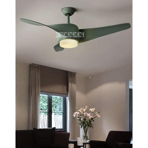 XA28 Fan Chandelier Modern Loft Dining Room Spiral Fan Led Light Creative Restaurant Living Room Remote Control Pendant Fan Lamp