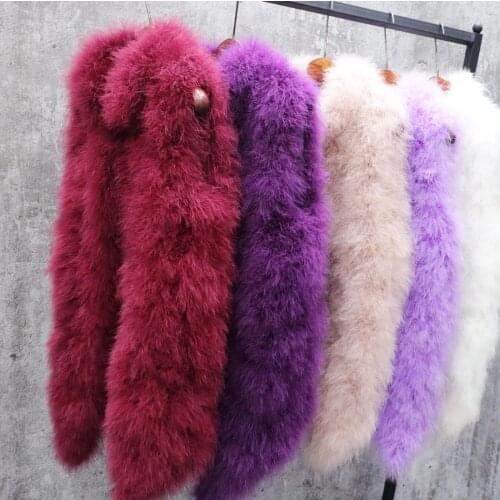 Autumn and winter women real fur outerwear ostrich feather vest brief all-match vest turkey feather waistcoat