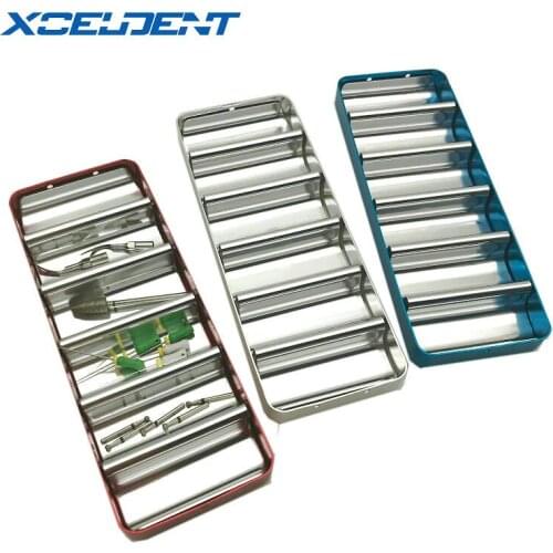 1pc Dental Bur Holder Block Sterilizer Case Disinfection Endo Box Rack Dentistry Instrument