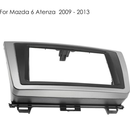 2 DIN Car DVD Stereo Panel Radio Fascia Frame for Mazda 6 Atenza 2008-2012 Dash Mount Installation Trim Refitting DVD