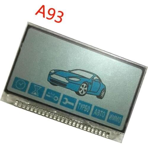 2PCS/lot Russian A93 LCD Display with Metal foot for two way Car Alarm StarLine A93 A63 2-way LCD Remote control