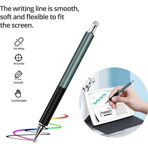 5Pcs Stylus Pen For Iphone Android Tablet Drawing Pencil 2in1 Capacitive Screen Mobile Smart Phone Sucker Microfiber Touch Head