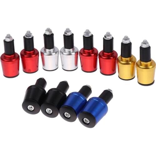 2021 2pcs Handle Bar Ends Grips Universal 7/8" 22mm Motorcycle Handlebar Counterweight Plug Slider