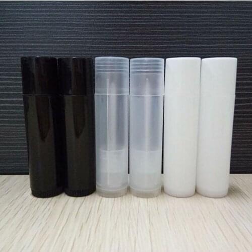 5000pcs 5g PP Lipstick Tube Plastic Transparent Refillable Empty Lip Balm Brush Gloss Packaging Bottle new