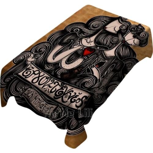 Abstract Art Design Rectangle Tablecloth Picnic Bbq Kitchen Dining Decoration