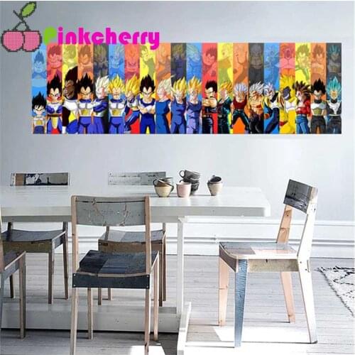 Full Square Round Drill 5D DIY Diamond Painting Japanese Anime Goku 3D Embroidery Cross Stitch 5D Decor Childrens Gift k629