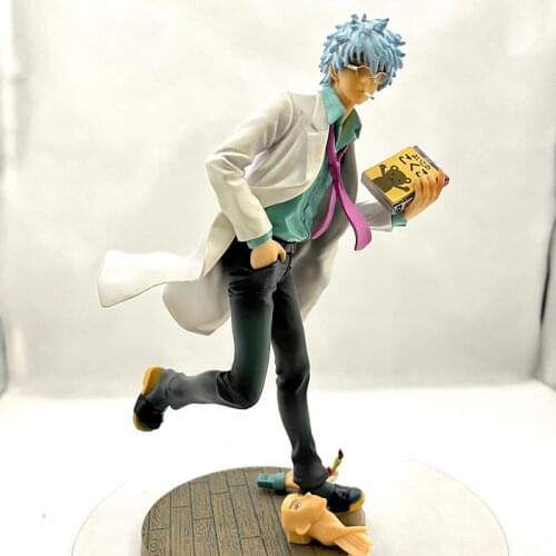 Anime Action Figure 22cm Gintama Silver Soul Gin Tama Sakata Gintoki Book Cake Ver PVC Model Collection Kids Toy Doll
