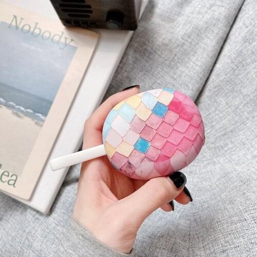 Gradient Fish Scales Earphone Cases For Baseus W05 Wireless Hearphone Case Matte Plastic Charging Box Protect Accessories Cover