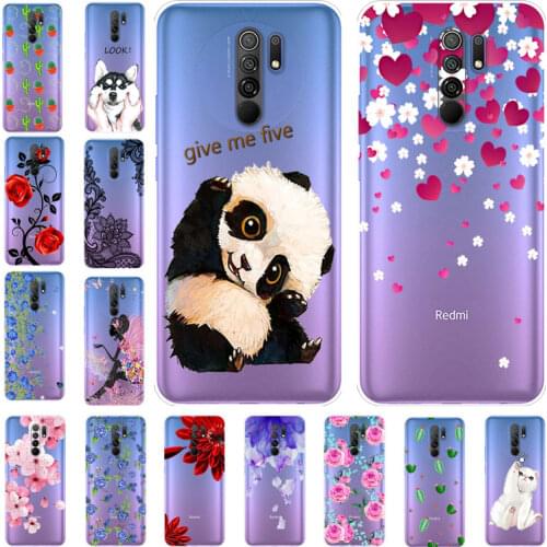 For Xiaomi Redmi 9 Case 6.53 inch Transparent TPU Silicone Soft Phone Cover For Xiaomi Redmi9 Case Redmi 9 Clear Fundas Cute