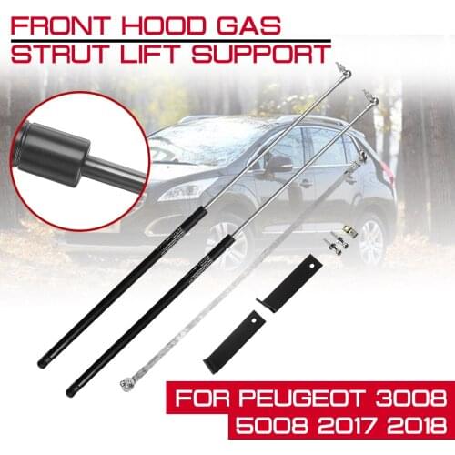For Peugeot 3008 5008 2017 2018 Car Front Engine Cover Bonnet Hood Shock Lift Strut Struts Bar Support Rod Arm Gas Spring