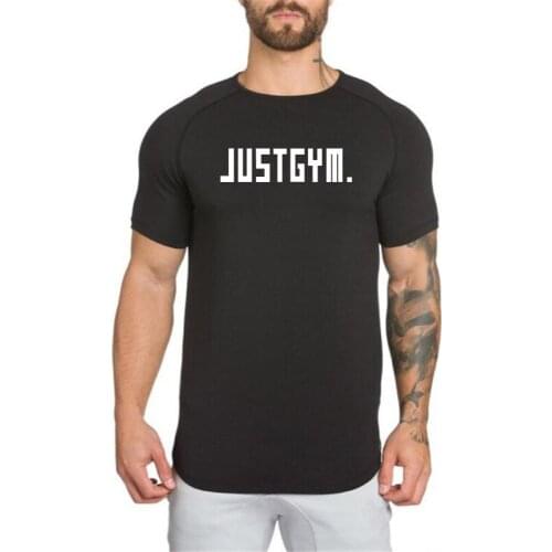 T-Shirt Men 2020 Summer New Short Sleeves O-Neck T Shirt Men Brand Just Gym Clothing Fashion Fitness Cotton Tee Tops
