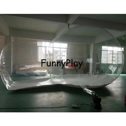Camping Backyard Transparent tent,large Outdoor Single Tunnel Family Inflatable Bubble Tents,inflatable sealed air leisure tent