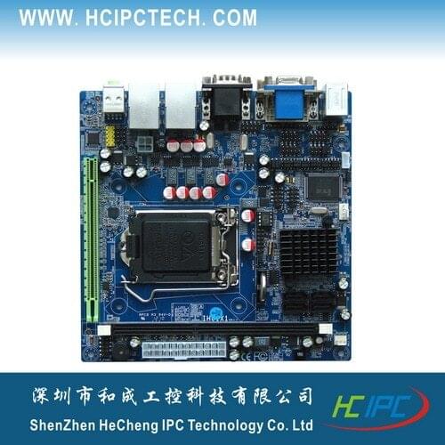 HCIPC M4211-1 ITX-HCM61X62A,LGA1155 H61 Mini ITX Motherboard,PCIE 16X,6COM,2GigaLAN,SPDIF,GPIO,8USB,VGA+DVI,1Desk DDR3,ATX
