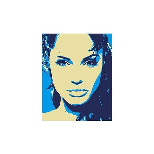 MaHuaf-W751 pretty girl painting by numbers hand painted coloring by numbers on canvas for Living Room decor