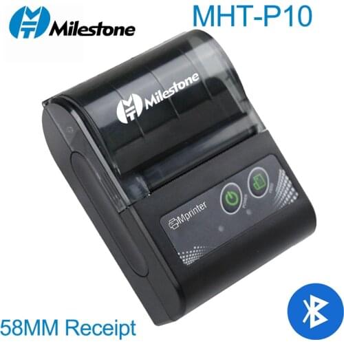 Milestone Mini Small Portable Mobile Pocket Bluetooth Thermal Printer 2inch Receipt Printer free Fast Printing Android IOS PC