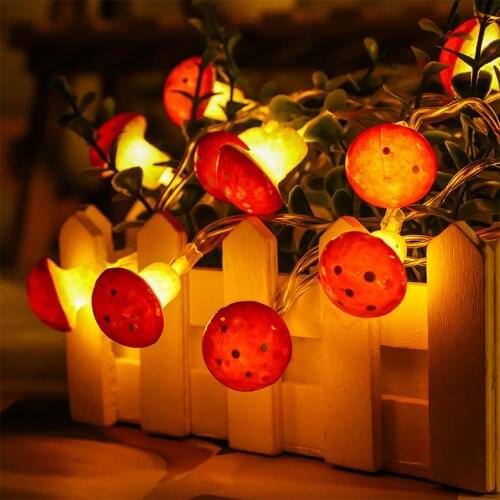 20led 10led Mini Mushroom String Light USB/Battery Operated Gift LED Lamp for New Year Christmas Party Garland Pot Garden Decor