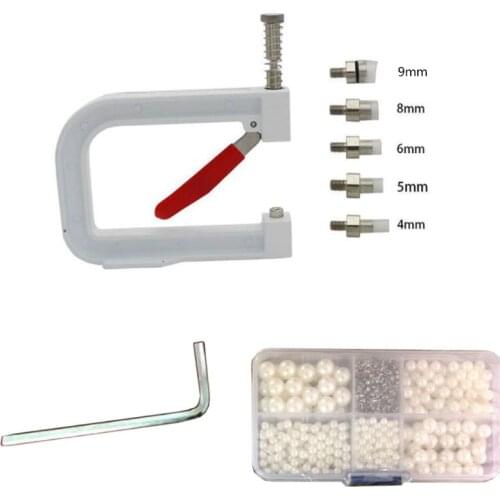 2021 New Manual White Pearl Beads Hand Press Pearl Setting Machine Jewelry Making Tools