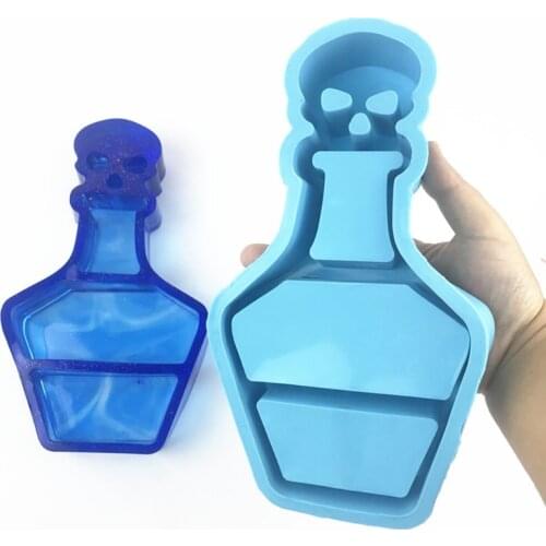 Bottle Shaped Organizer Rack Epoxy Resin Mold Jewelry Makeup Storage Box Shelf Display Stand Tray Silicone Mould DIY Crafts Home