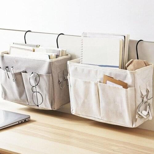 Hanging Bedside Storage Bag Dormitory Storage Organizer Hook Pocket Bedroom Storage Bed With Holder Bag Sale Hot R7E2