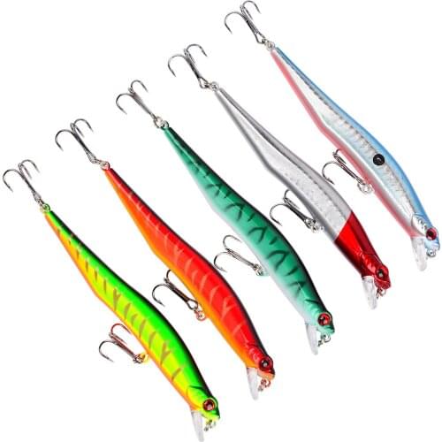 Minnow Fishing Lure 10g/11.5cm Artificial Hard Bait Bass Wobblers Lures Crankbait Pike Treble Hooks tackle fishing bait