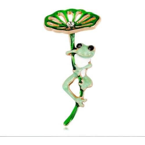 HC Cute Cartoon Animal Brooches For Women Brooches Pins Kids Girl Gifts Lovely Little Frog Lapel Pins Badges Backpack Jewelry F