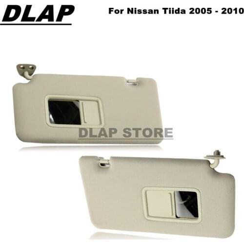 For Nissan Tiida 2005-2010 Car Interior Sun Visor Front Windscreen Sun Shade Sun Shield With Mirror Kit Auto Sunvisor