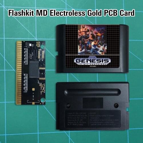 Streets Of Rage 2 - Flashkit MD Electroless Gold PCB Card 16 bit MD Games Cartridge For MegaDrive Genesis console