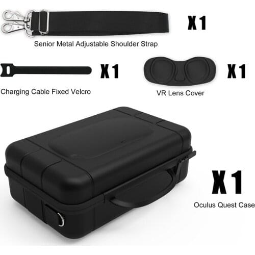 Waterproof Protective Cover Case for Oculus Quest VR Gaming Headset Touch Controllers Accessories Large Capacity Travel Bag
