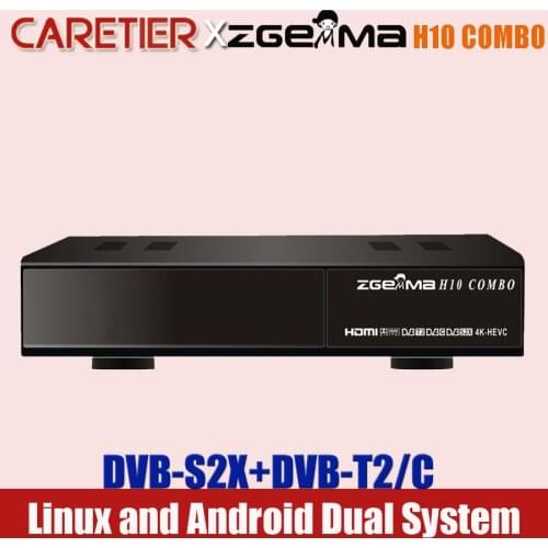 Best ZGEMMA Satellite Receiver H10 COMBO DVB-S2X/T2/C Hi3798MV200 Built-in WIFI 4K UHD Linux Enigma2 & Android Satellite Decoder