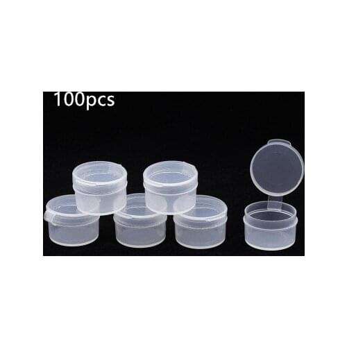 10 Pcs 5g Make Up Jars Mini Sample Bottle Sealing Pot Face Cream Container Portable Bottle Plastic Transparent Case