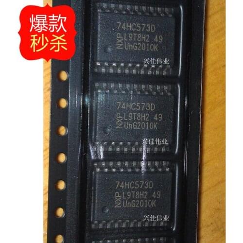 10PCS The new wide-body 74HC573D SOP20-7.2MM eight tri-state output of the D -type latch