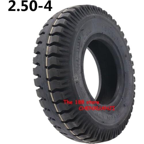 2.50-4 Wheel Tire 2.50-4 rubber Tires Inner and Outer tube for Electric Scooter Utility Cart Gas Trolley Accessories