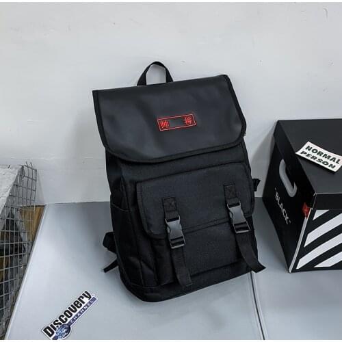 2020 Functional Backpack Men Streetwear Hip Hop Male Travel Backpack Bag Large Capacity Cool College Backpack for Men