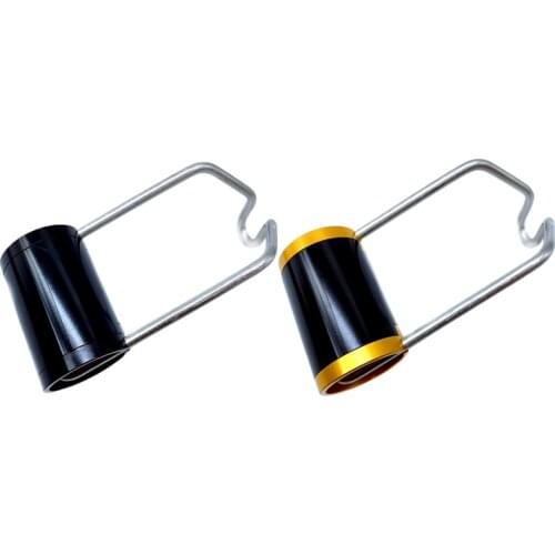 2x Superlight Front Light Bracket Bike Light Holder for Brompton Folding Bicycle Accessories(Black&Black Gold)