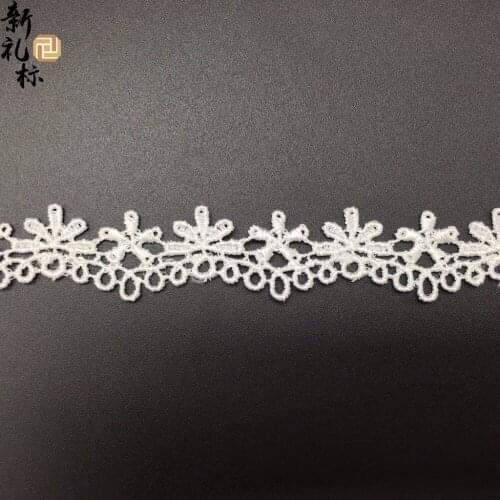 30Yards/lot New Arrival White Lace Trim Applique Cord Lace Fabric Sewing Accessories High Quality Black Laces