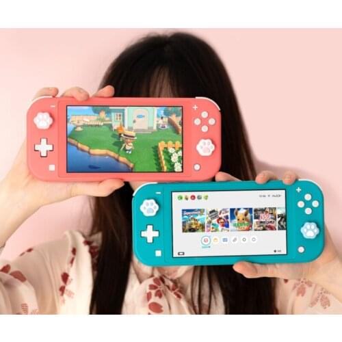 4pcs Cute Cat Paw Claw Game Joystick For Nintendo Switch Joycon Silicone Thumb Stick Grip Caps Cover Protector Cap Nintend