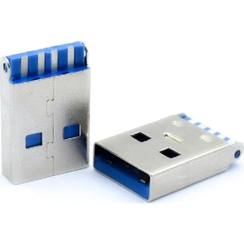 5pcs 10 pcs/lot USB3.0-AM 9Pin 30V 2A USB Connector Male Port Jack Tail Sockect Plug Electric Terminals