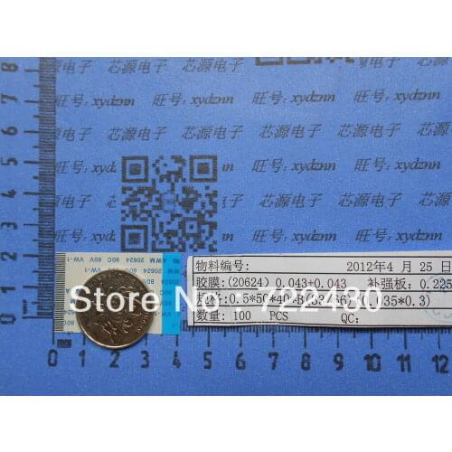 50PIN, FFC/TTL flat line, soft wire, spacing of 0.5MM, 40mm FFC TYPE B, Flexible Flat Cable ROHS