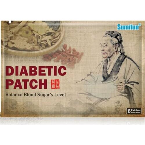 6Pcs/Pack Navel Area Sugar Balance Cure Treatment Diabetic Patch Herbal Pain Relief Plaster Body Massage Supplies