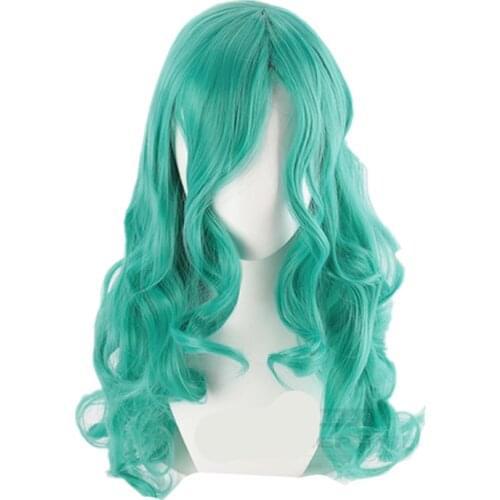 Anime Sailor Neptune Cosplay Wig Michiru Kaioh Costume Accessories For Child Adult Halloween Party Christmas